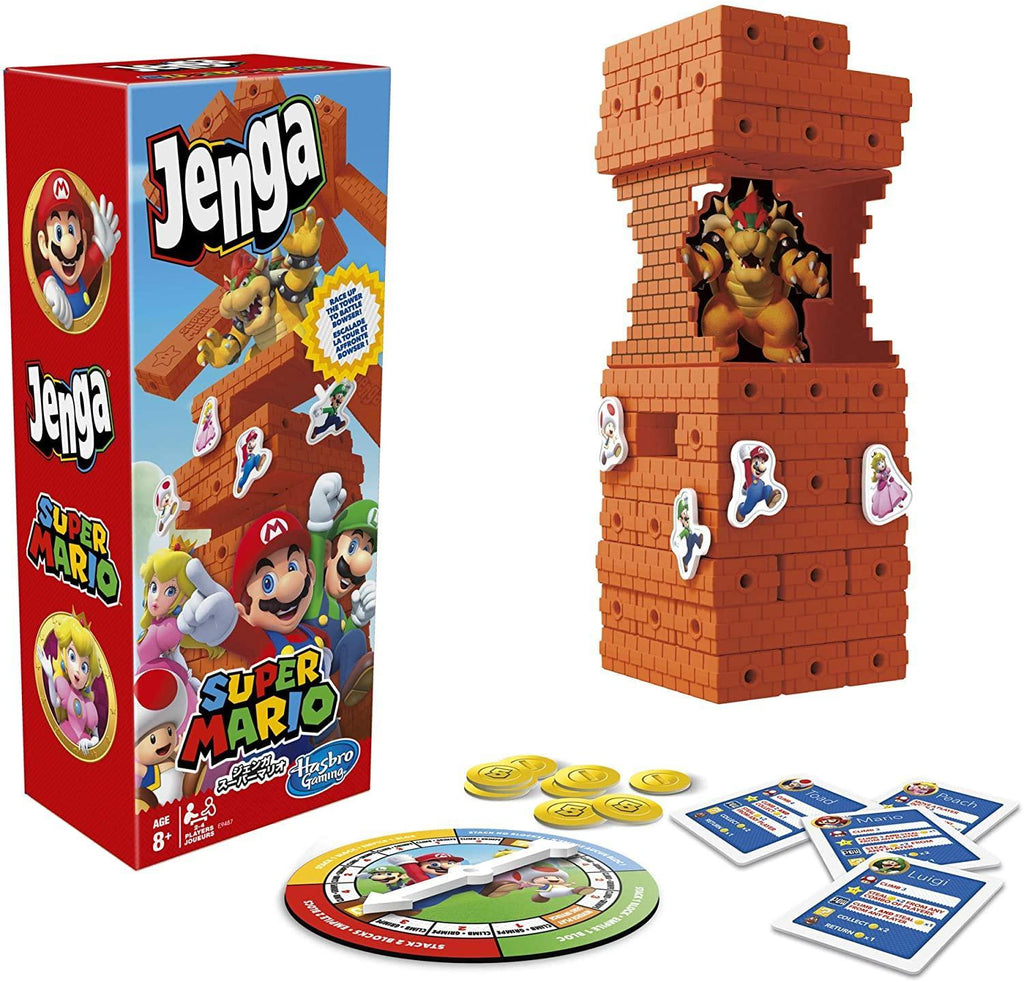 Jenga Super Mario Stacking Tower Game - TOYBOX