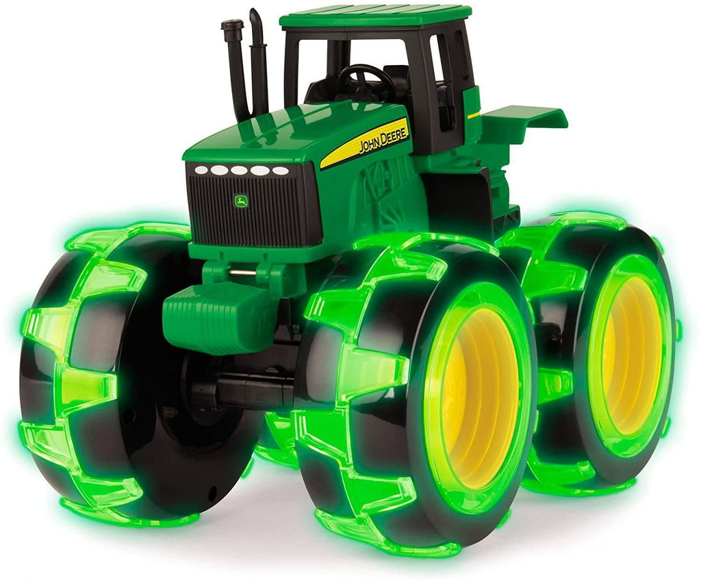 John Deere Light Up Monster Truck Toy with Neon Wheels - TOYBOX Toy Shop