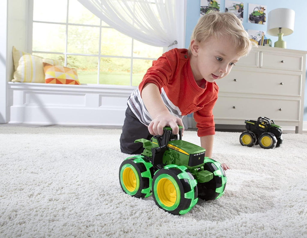 John Deere Light Up Monster Truck Toy with Neon Wheels - TOYBOX Toy Shop