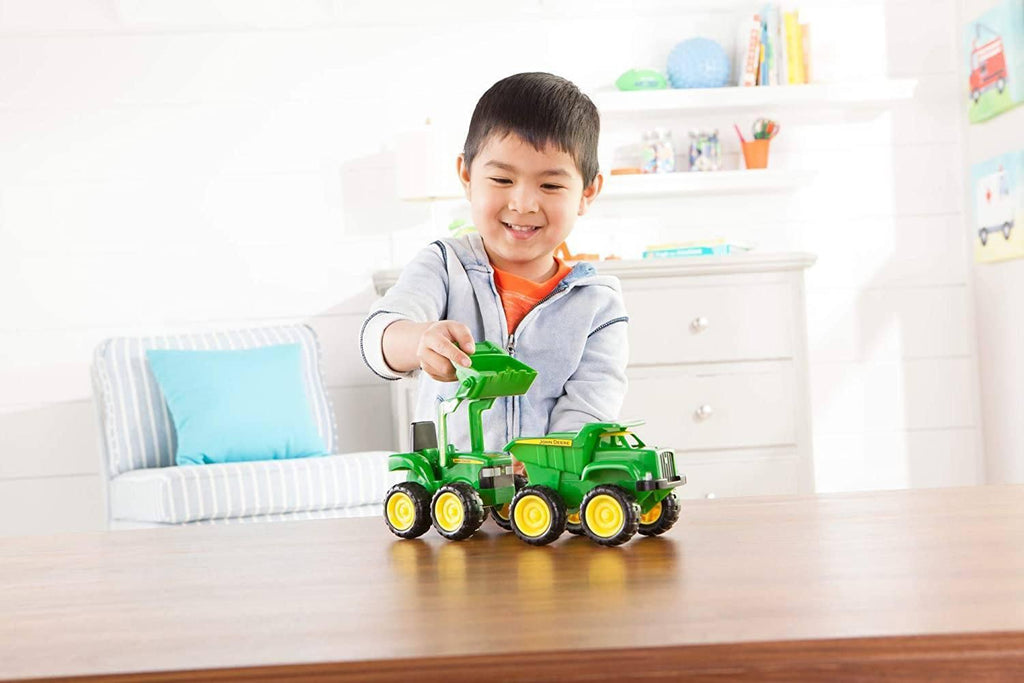 John Deere Mini Sandbox Diggers and Dumpers Toys Truck Set - TOYBOX Toy Shop
