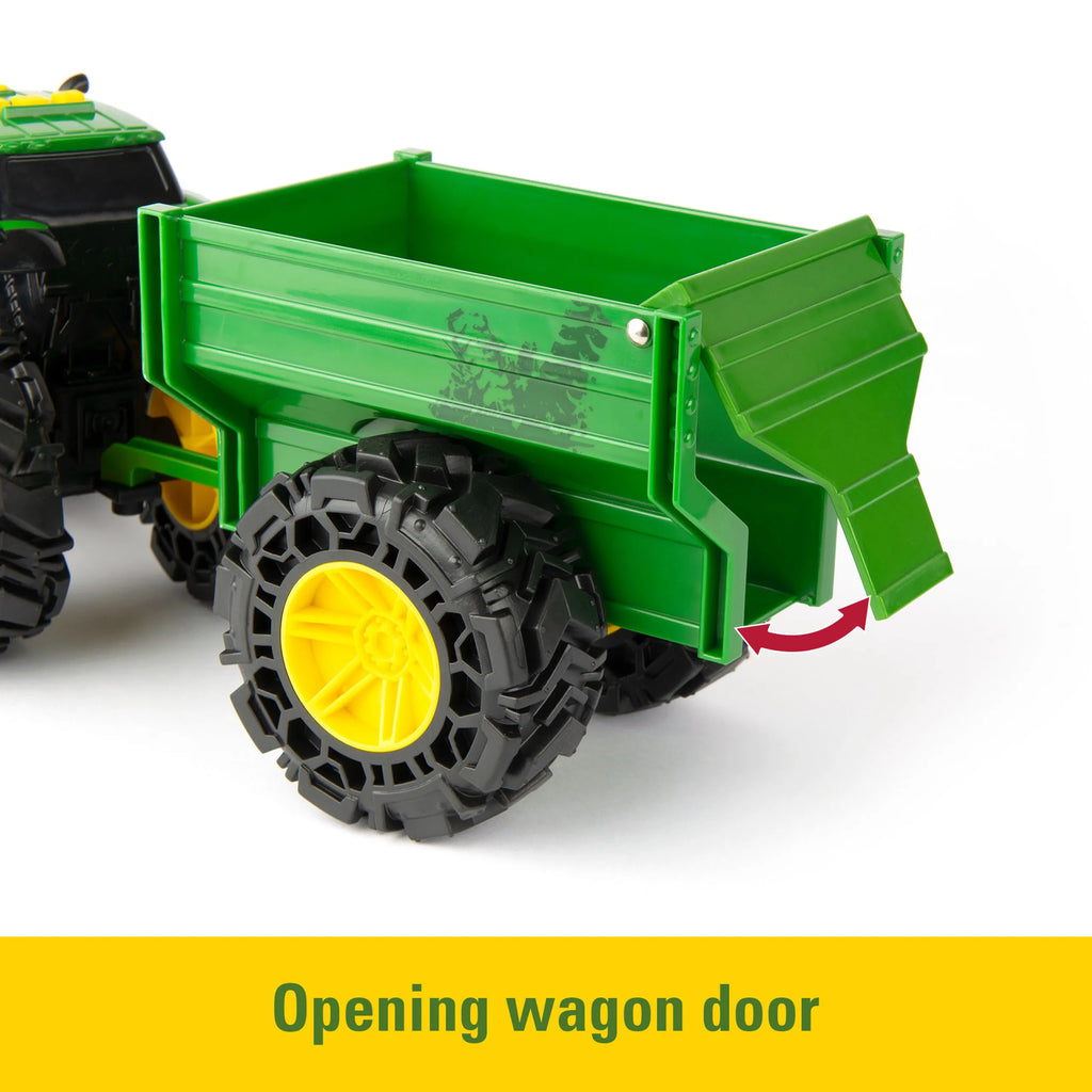 John Deere Lights and Sounds Tractor with Wagon