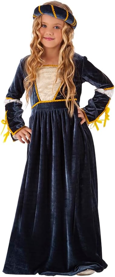 Juliet Girl Fancy Dress Costume and Headdress - Size L - TOYBOX Toy Shop