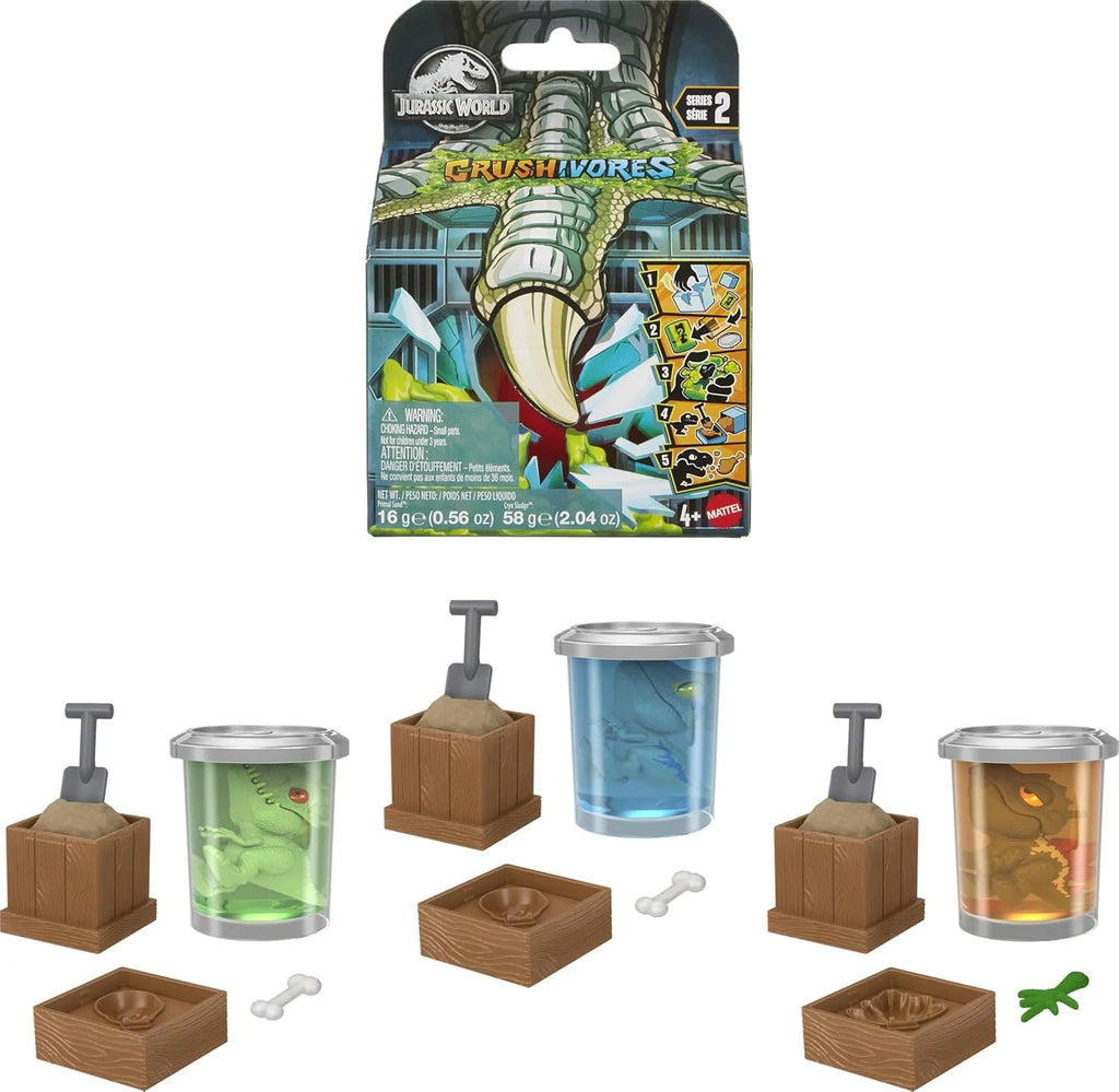 Jurassic World Crushivores Mini Dinosaur Figures - Assorted