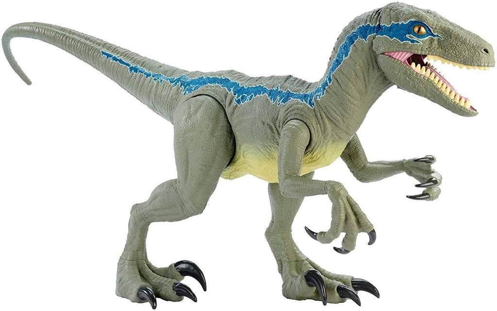 Jurassic World Dinosaur Super Colossal Velociraptor Blue 90cm - TOYBOX