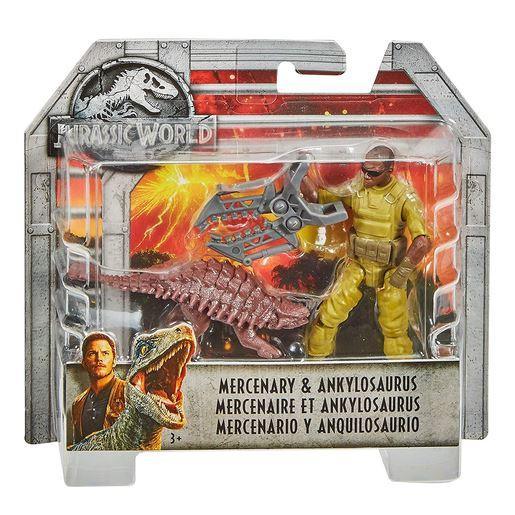 Jurassic World Mercenary & Ankylosaurus Figures Playset - TOYBOX Toy Shop