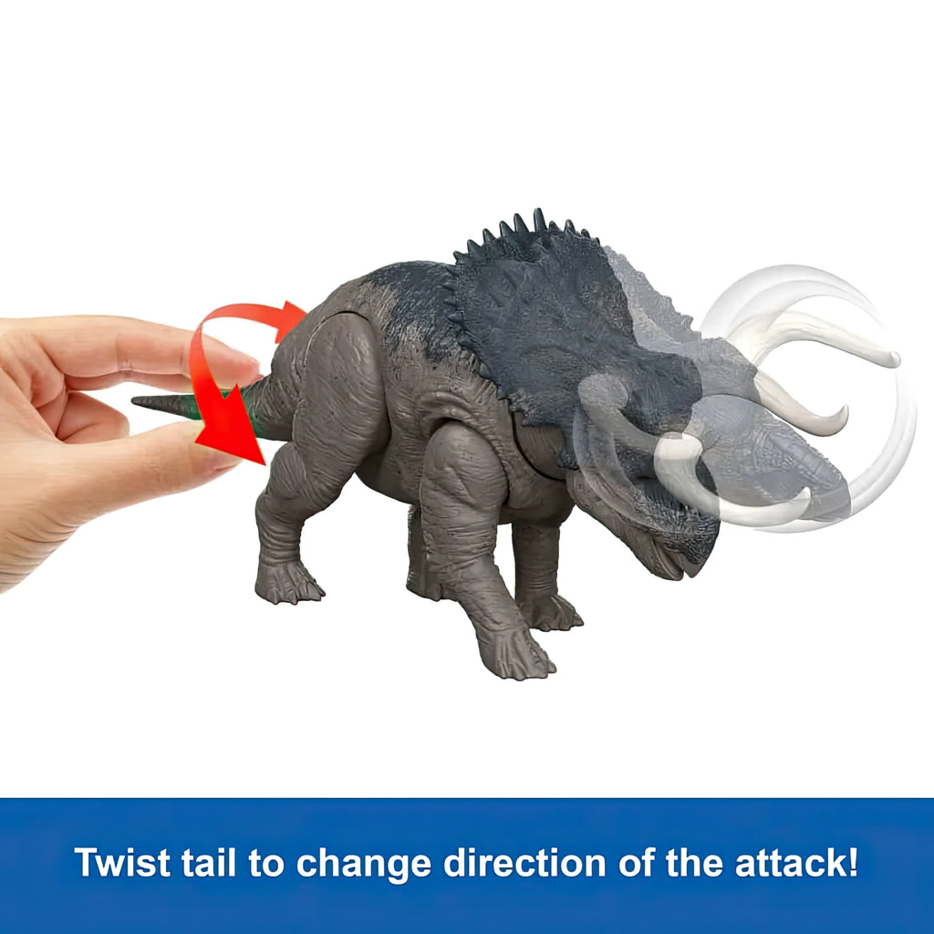 Jurassic World Wild Roar Nasutoceratops Dinosaur Toy