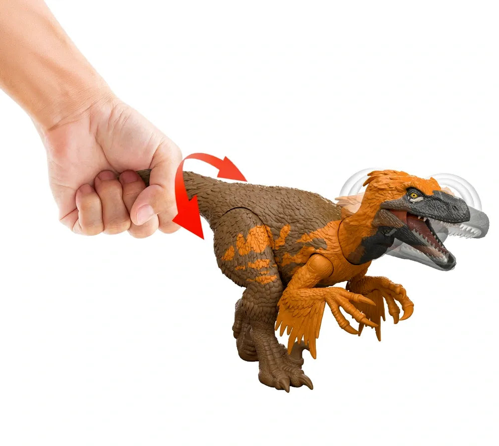 Jurassic World Wild Roar Utahraptor Dinosaur Action Figure
