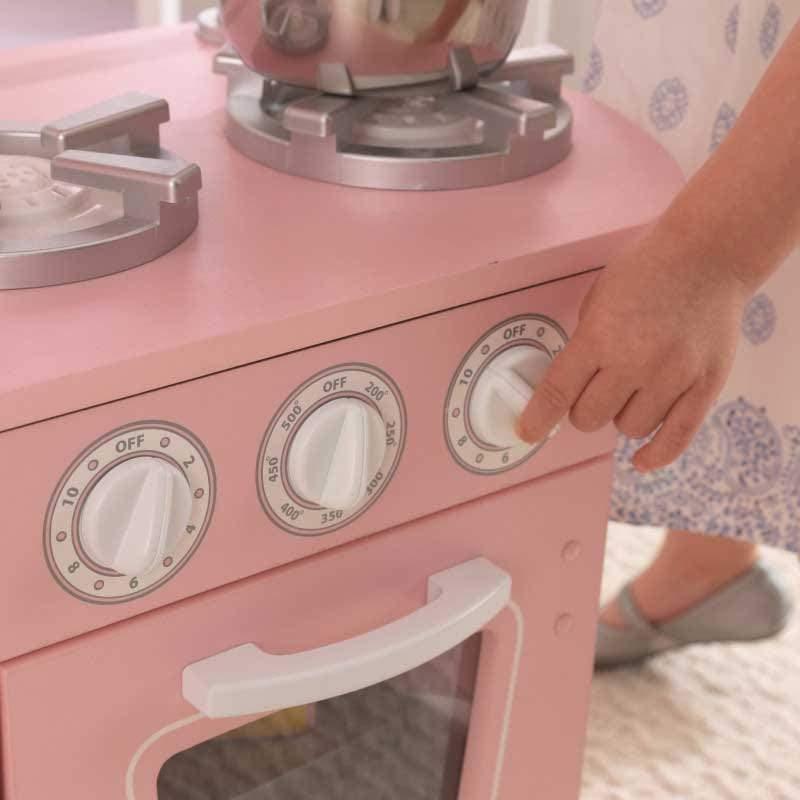 KidKraft 53347 Pink Vintage Kitchen - Pink - TOYBOX Toy Shop