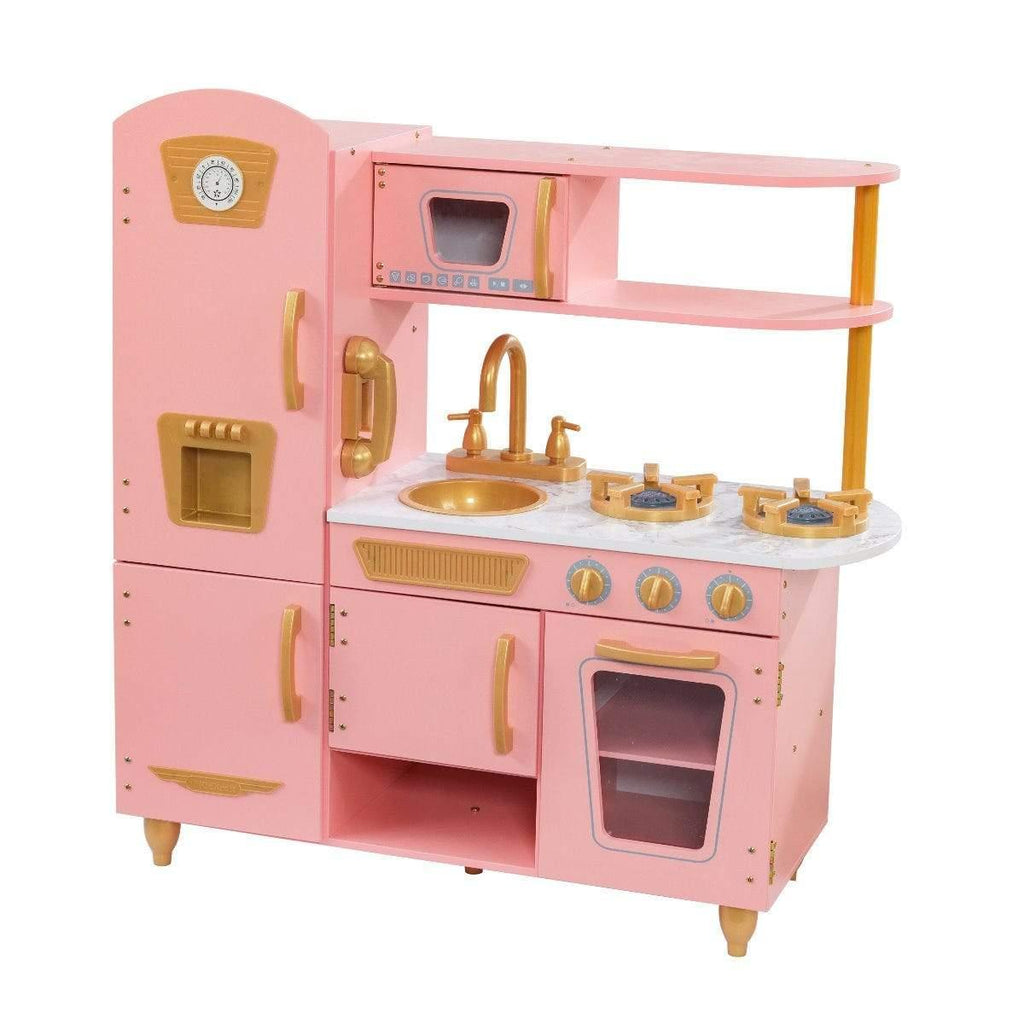 Kidkraft 53443 Limited Edition Vintage Kitchen Pink & Gold - TOYBOX Toy Shop