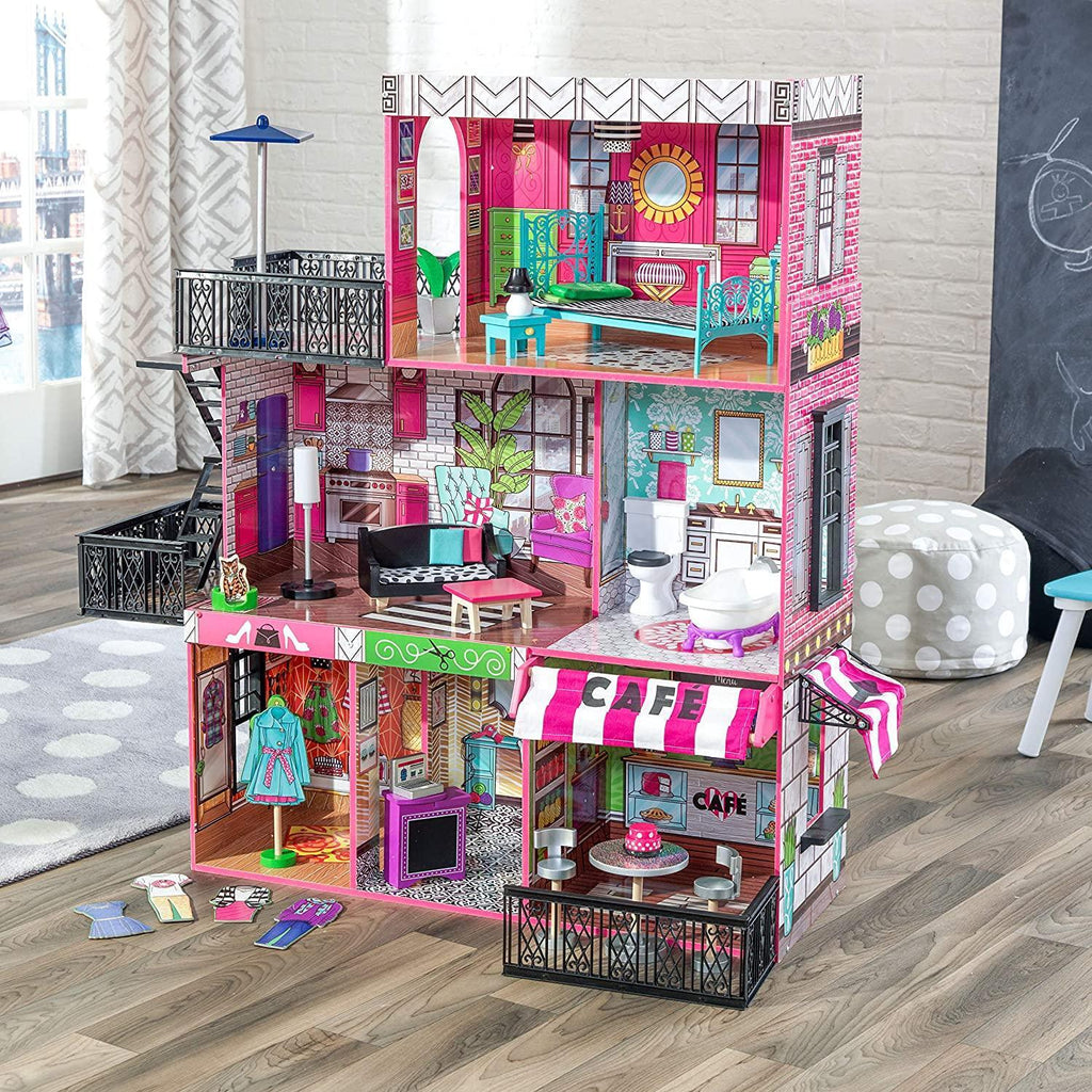 KidKraft 65922 Brooklyn's Loft Wooden Dolls House - TOYBOX Toy Shop