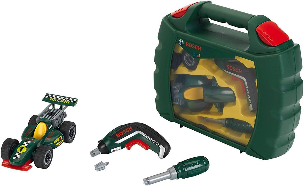 Klein  Bosch Grand Prix Tool Box Set with Ixolino Cordless Screwdriver - TOYBOX Toy Shop
