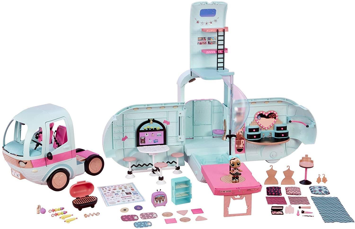 Surprise! 2-in-1 Glamper Fashion Camper with 55+ Surprises