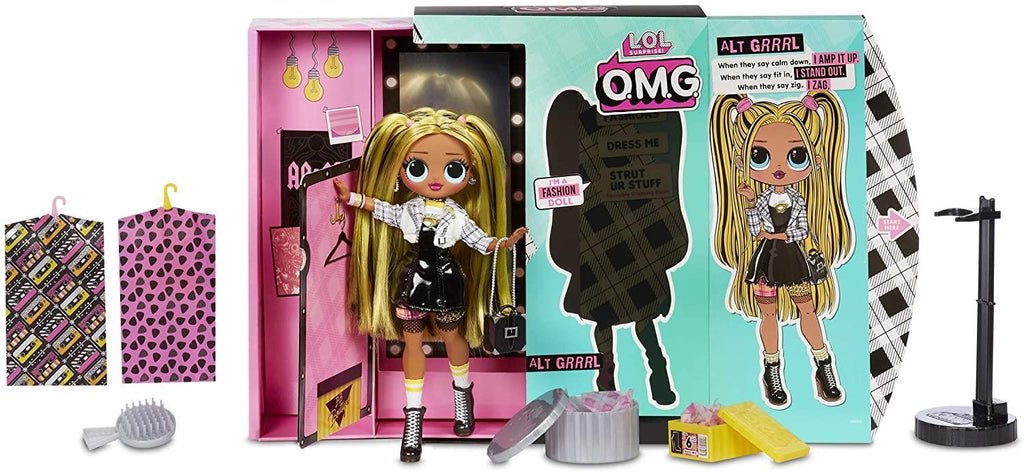 L.O.L. Surprise! 565123E7C O.M.G. Alt Grrrl Fashion Doll with 20 Surprises - TOYBOX