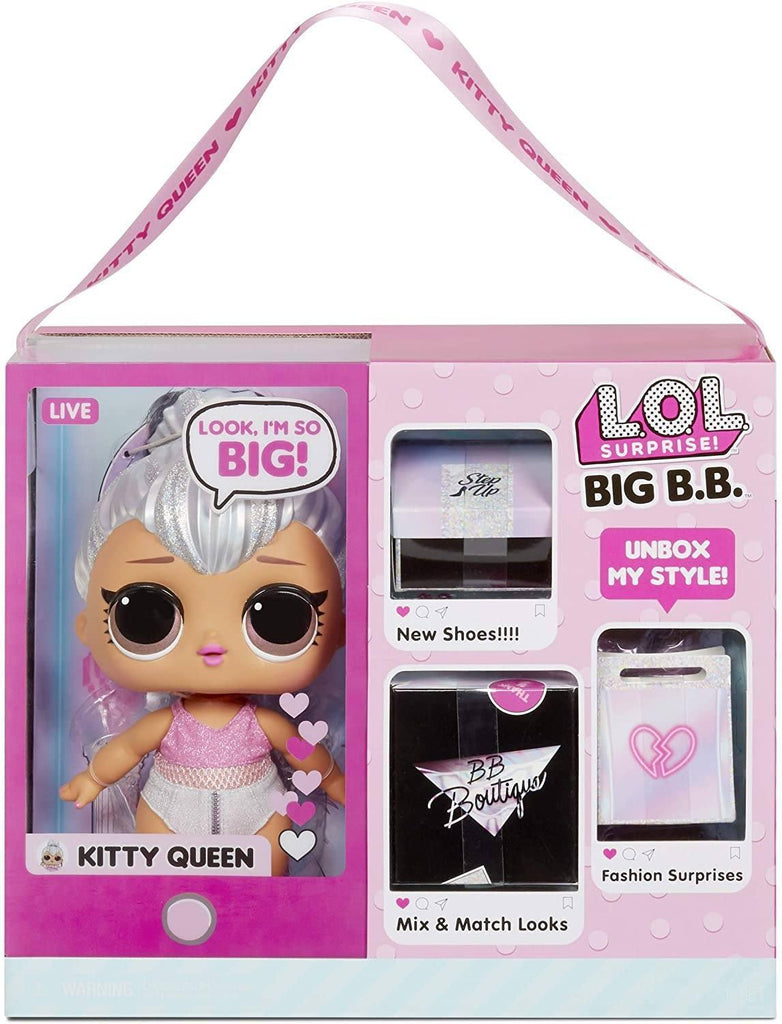 L.O.L Surprise Big B.B. (Big Baby) Kitty Queen 28cm Large Doll - TOYBOX Toy Shop