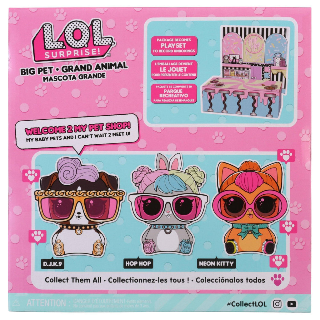 L.O.L. Surprise! Big Pet Hop Hop with 15 Surprises - TOYBOX Toy Shop