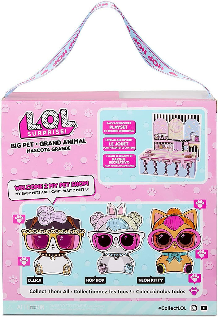L.O.L. Surprise! Big Pet Hop Hop with 15 Surprises - TOYBOX Toy Shop
