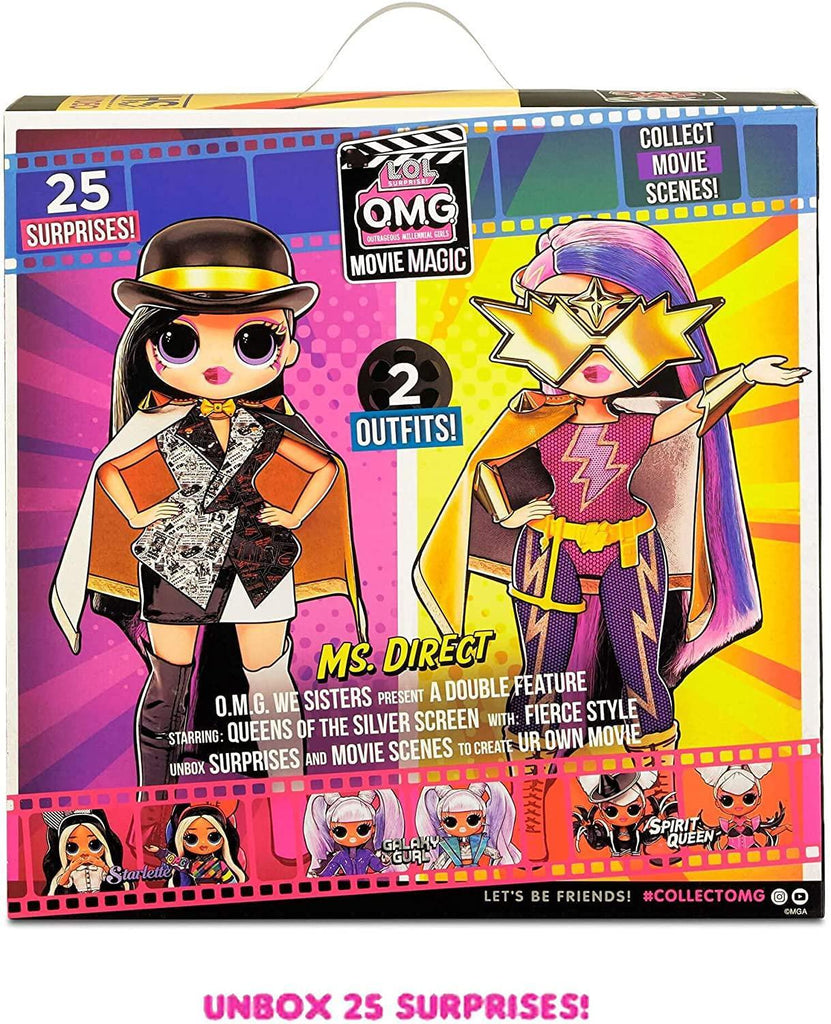 L.O.L. Surprise OMG Movie Magic Ms Direct Fashion Doll with 25 Surprises - TOYBOX Toy Shop
