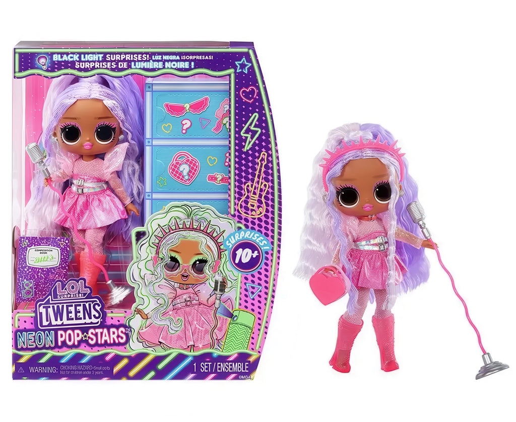 LOL Surprise! Tweens Neon Pop Stars Kitty K Fashion Doll