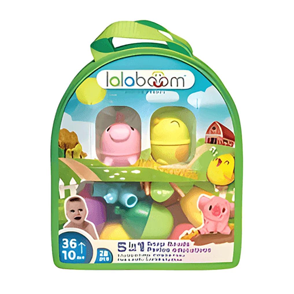 Lalaboom Education Beads and 2 Farm Animal Beads 28Pk - TOYBOX