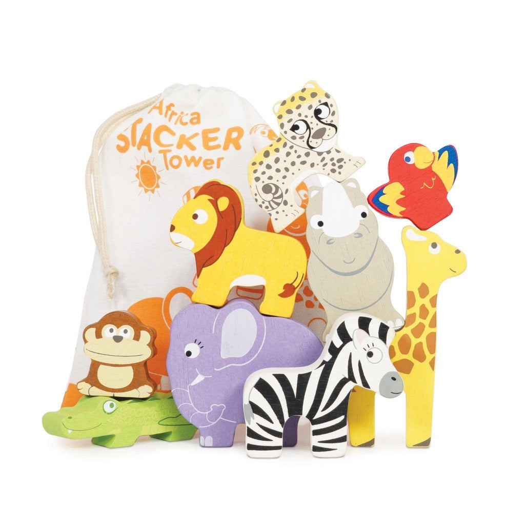 Le Toy Van Africa Stacker & Cotton Bag - TOYBOX Toy Shop