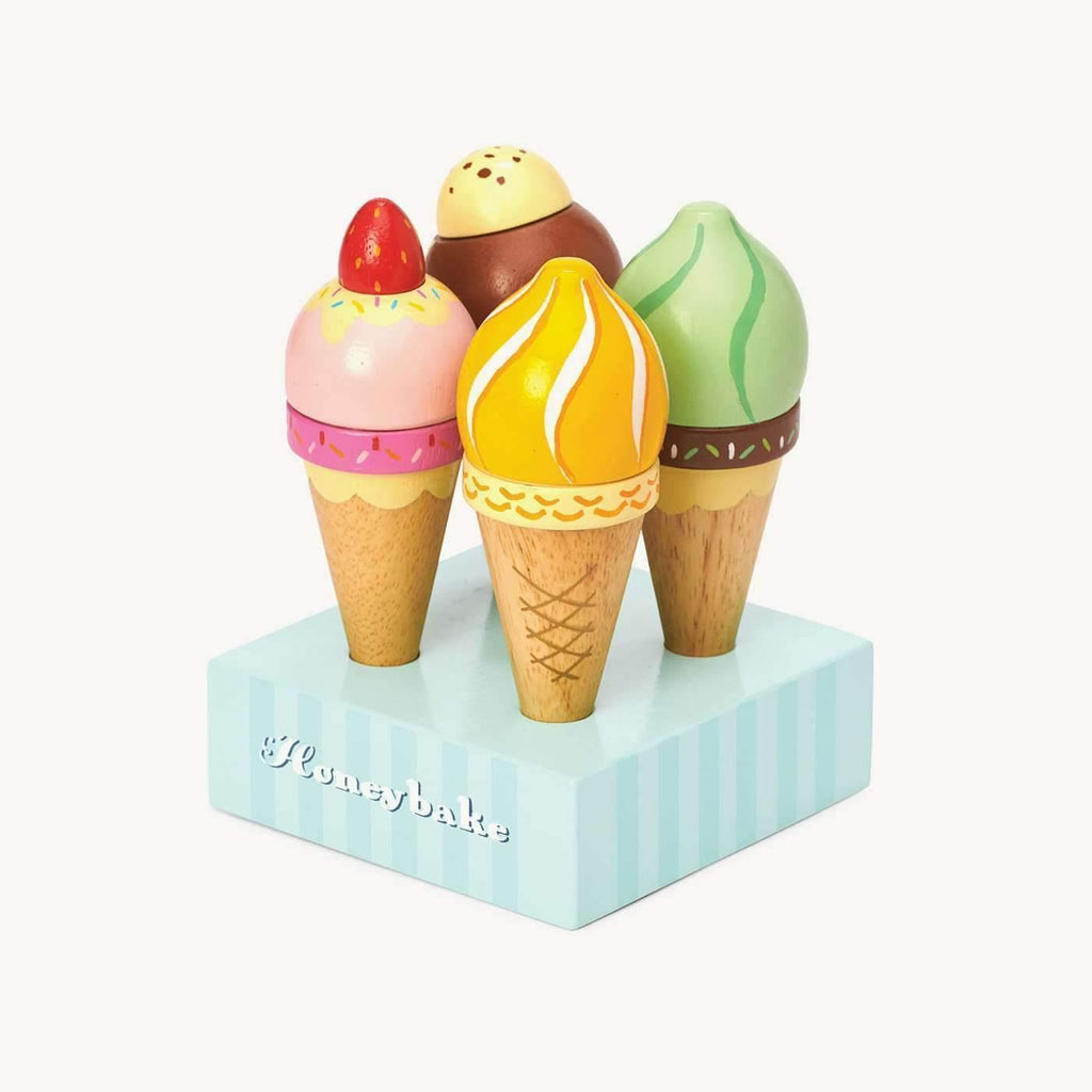 Le Toy Van Honeybake Wooden Ice Creams - TOYBOX Toy Shop
