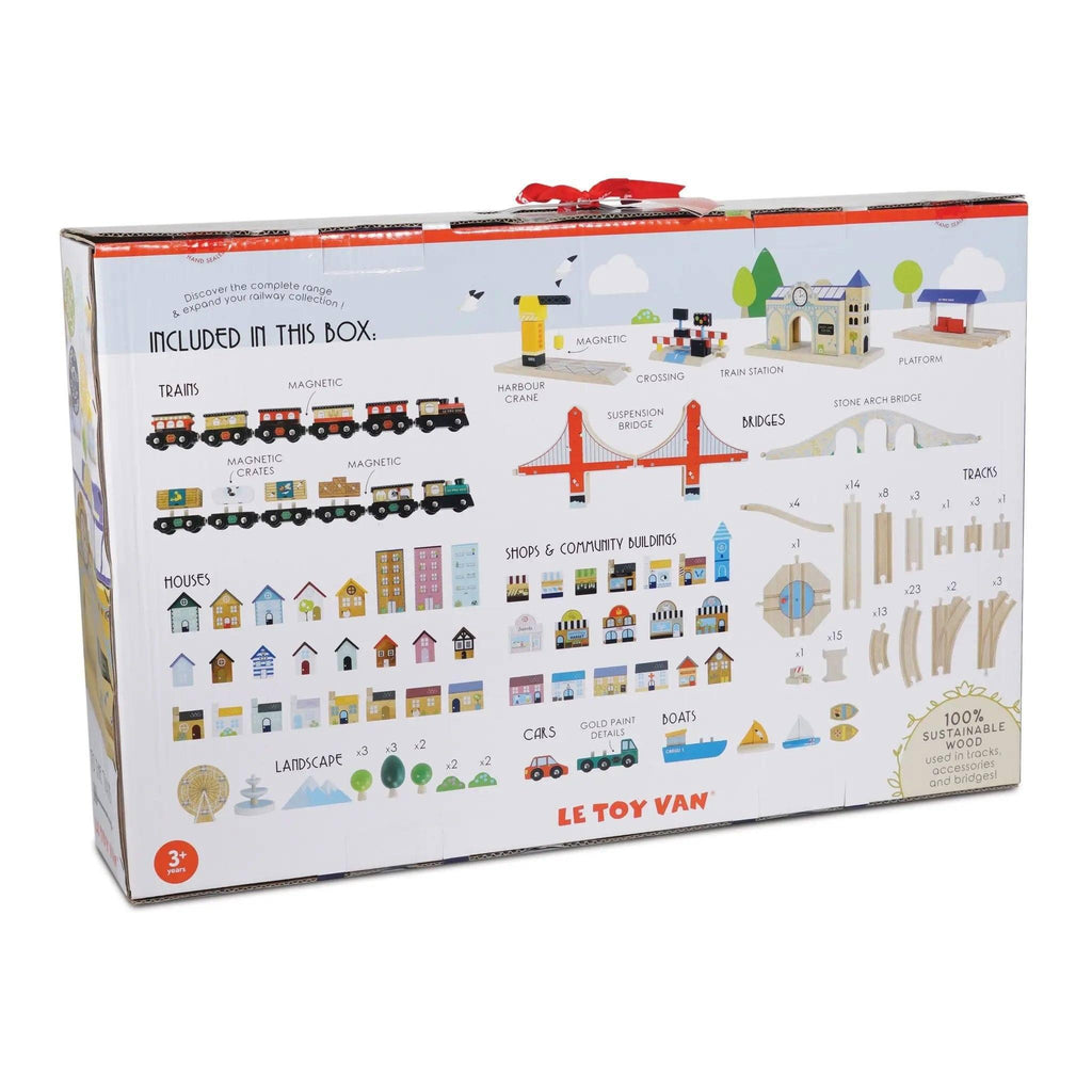 Le Toy Van TV700 Wooden Royal Express Train Set (180 pieces) - TOYBOX Toy Shop