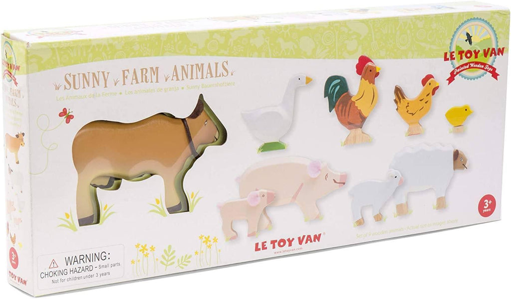 Le Toy Van TV890 Wooden Sunny Farm Animals - TOYBOX Toy Shop
