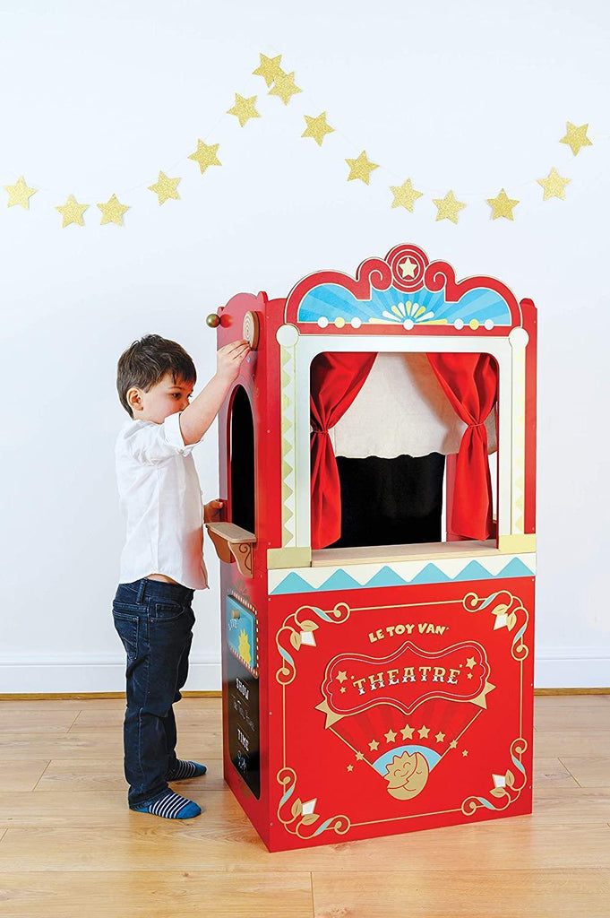 Le Toy Van Wooden Educational Puppet Theatre - TOYBOX Toy Shop