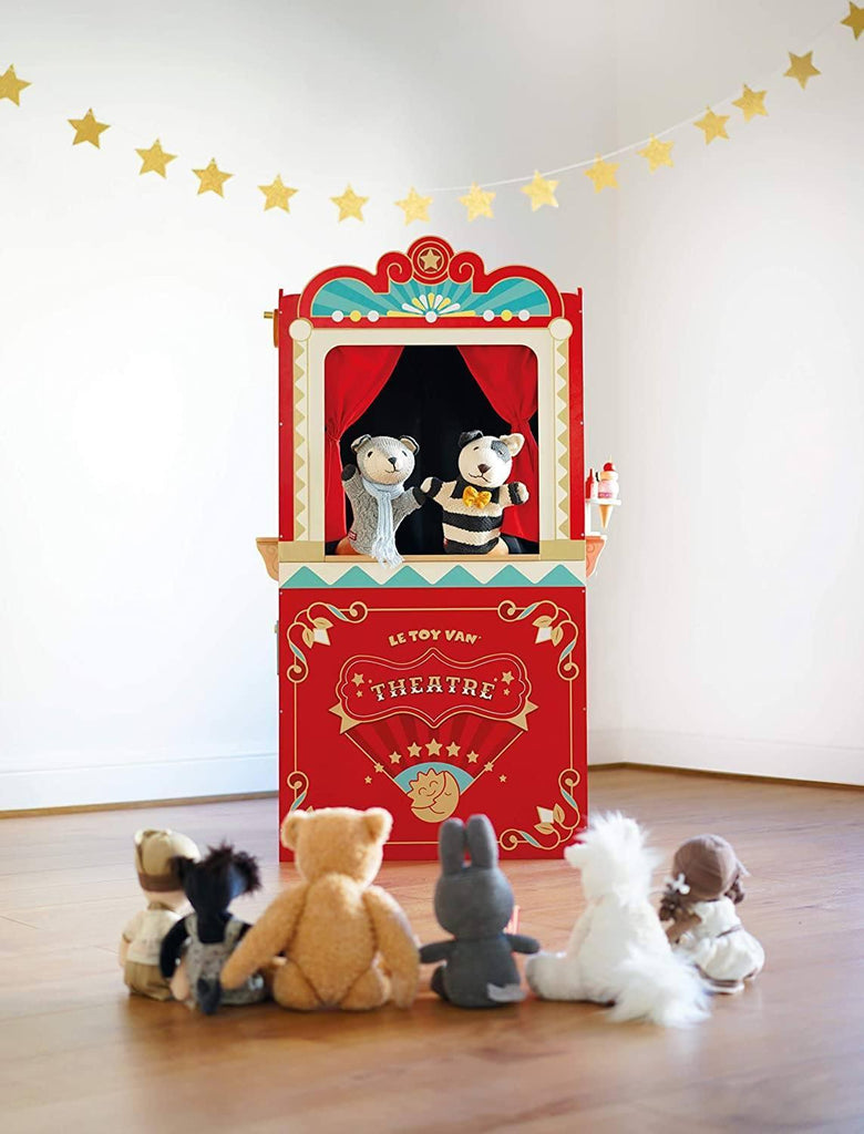 Le Toy Van Wooden Educational Puppet Theatre - TOYBOX Toy Shop