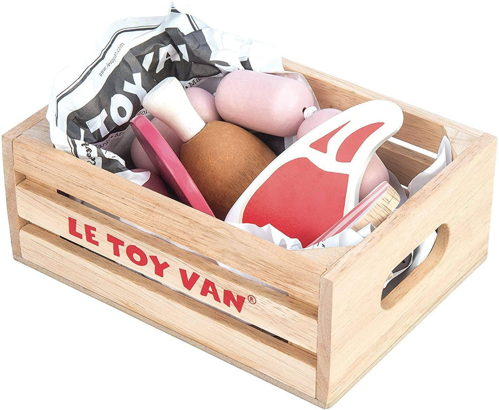 Le Toy Van Wooden Honeybee Market Meat Crate - TOYBOX Toy Shop