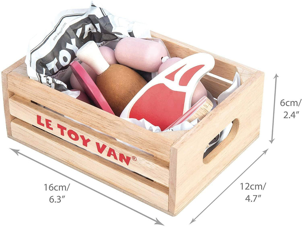 Le Toy Van Wooden Honeybee Market Meat Crate - TOYBOX Toy Shop