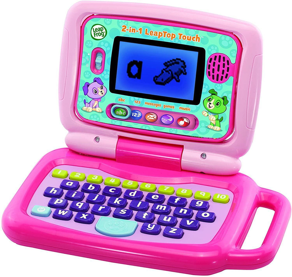 LeapFrog 2-in-1 LeapTop Touch Laptop Pink - TOYBOX