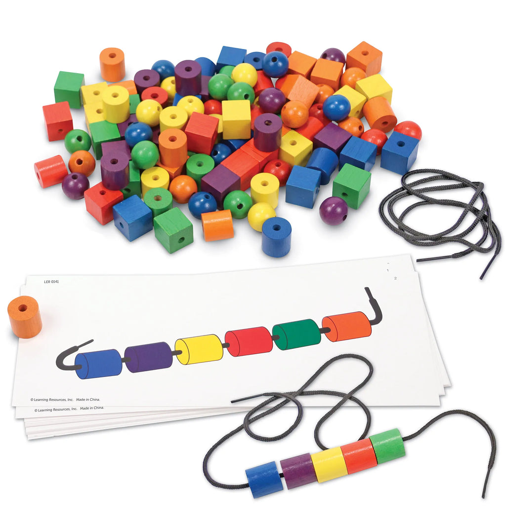 Learning Resources Beads & Pattern Cards Activity Set - TOYBOX Toy Shop