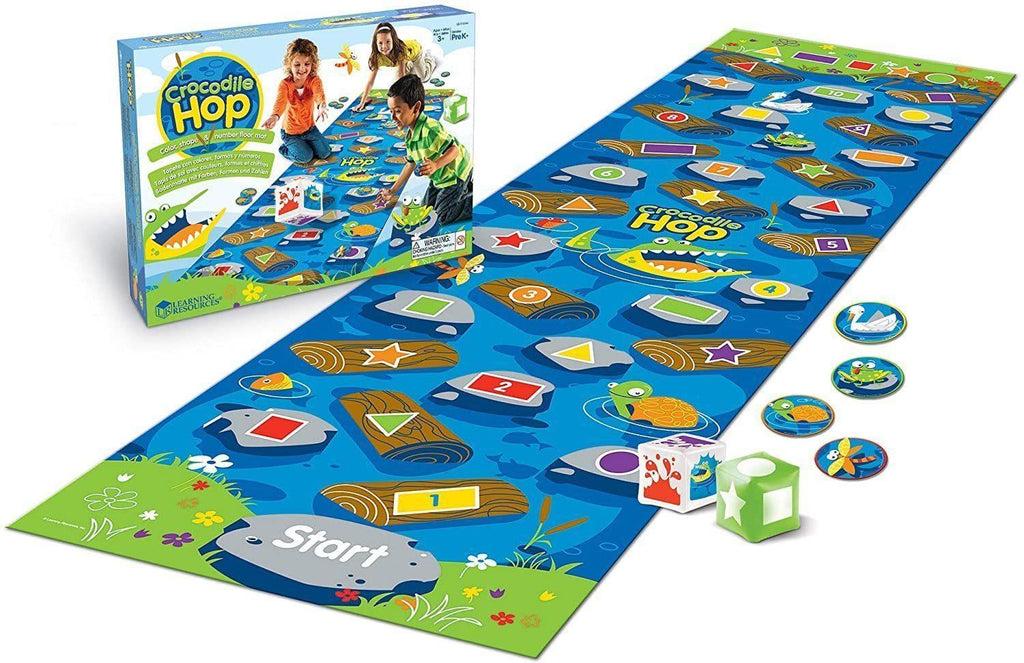 Learning Resources Crocodile Hop Floor Game - Early Maths - TOYBOX Toy Shop