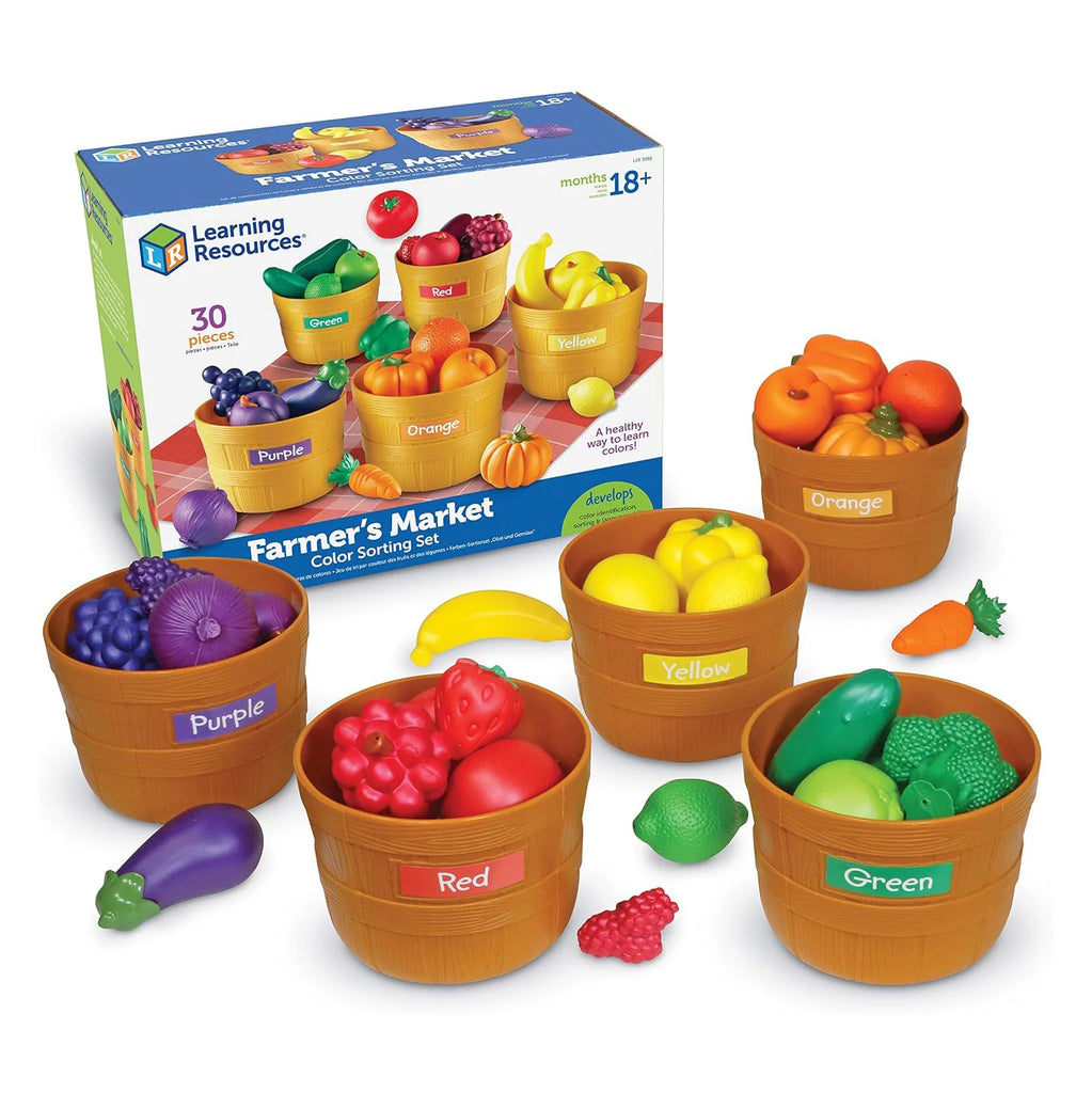 Learning Resources Farmer's Market Colour Sorting Set - TOYBOX Toy Shop