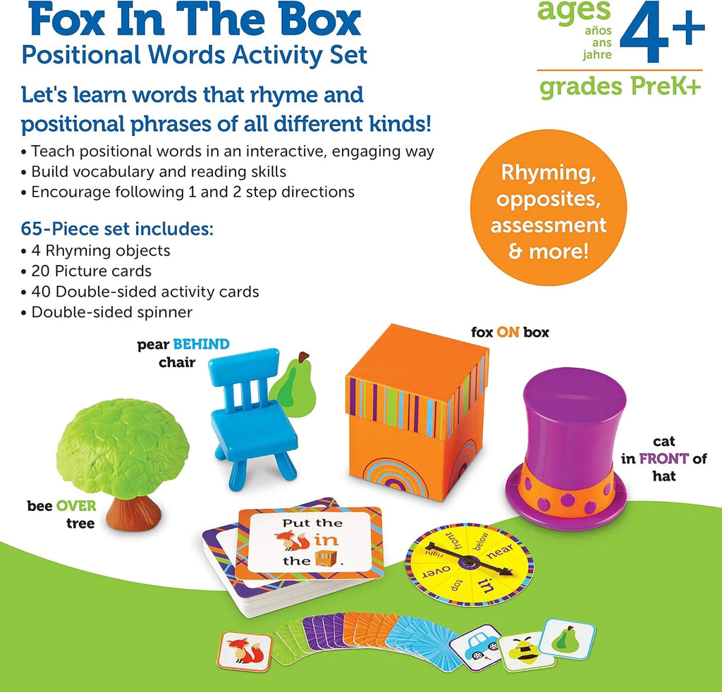 Learning Resources Fox in the Box Positional Words Activity Set - TOYBOX Toy Shop