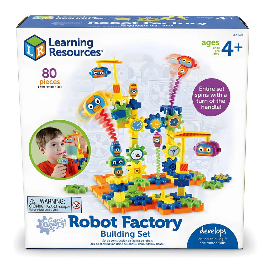 Learning Resources Gears! Gears! Gears!® Robot Factory Building Set - TOYBOX Toy Shop