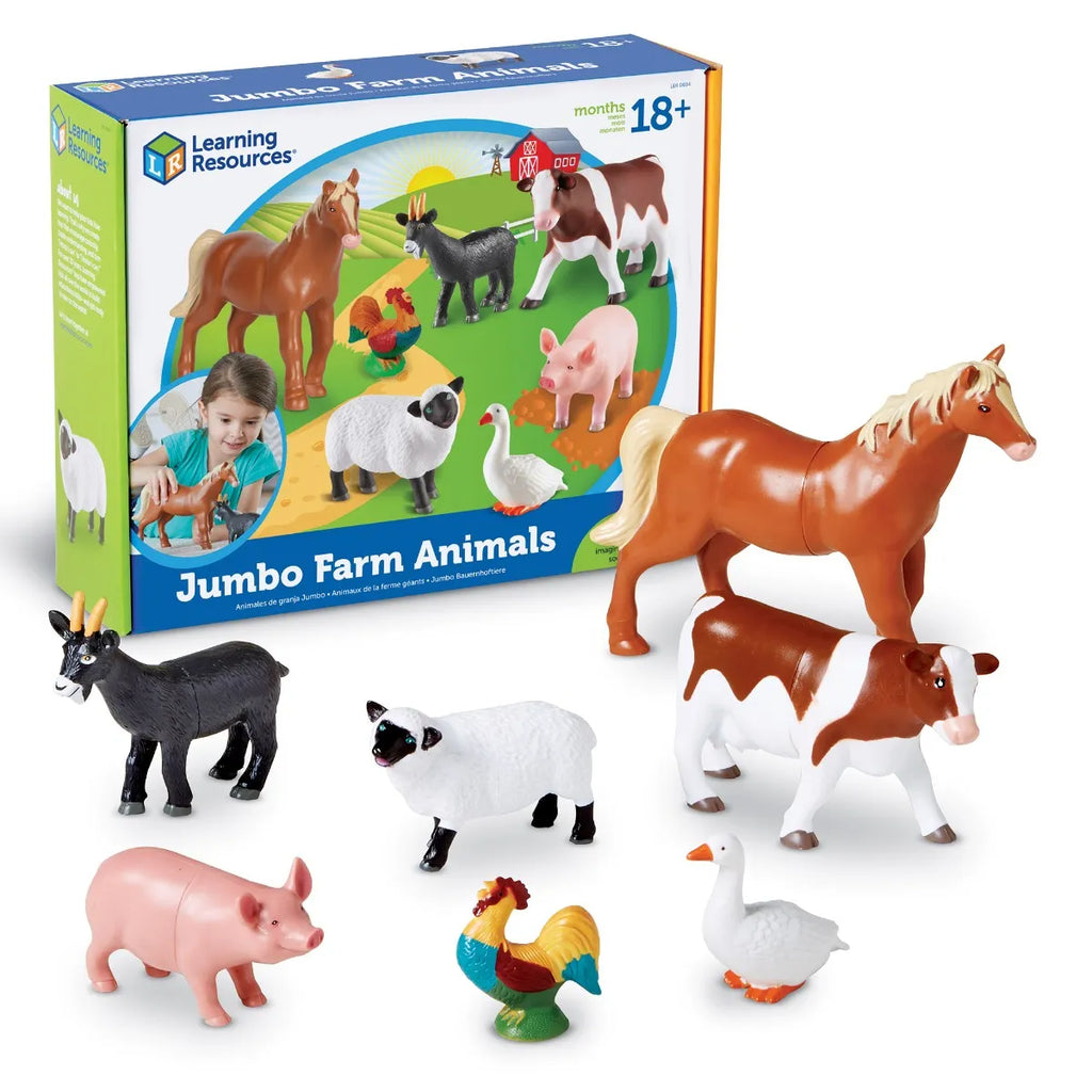 Learning Resources Jumbo Farm Animals Figures - TOYBOX Toy Shop