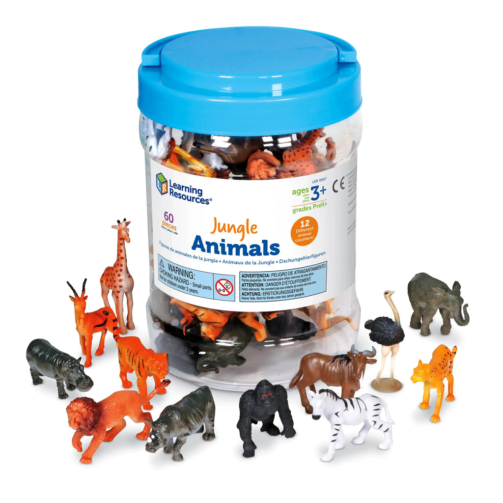 Learning Resources Jungle Animal Counters (Set of 60) - TOYBOX Toy Shop