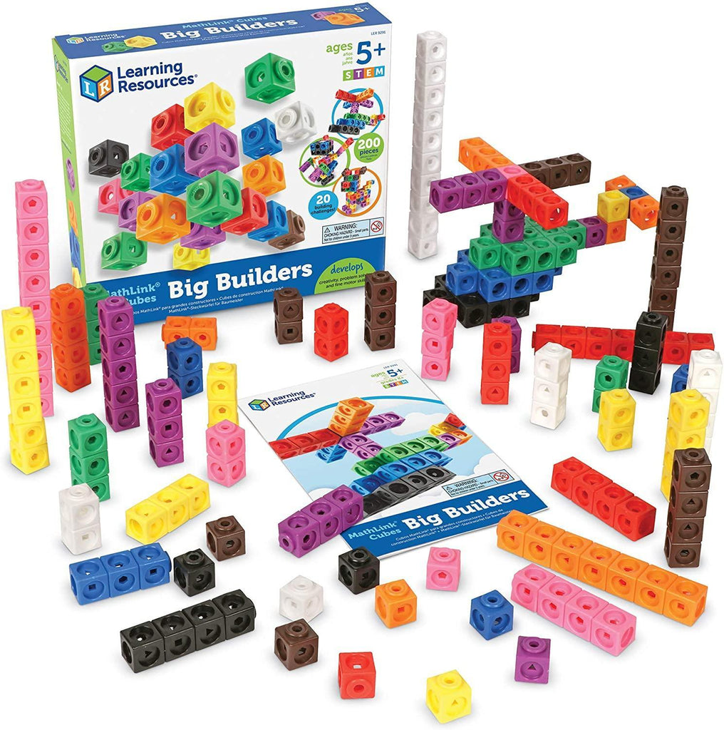 Learning Resources MathLink Cubes Big Builders - TOYBOX
