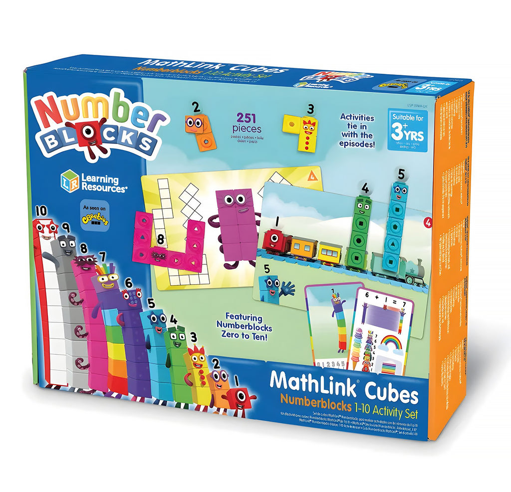 Learning Resources MathLink Cubes Numberblocks 1-10 Activity Set - TOYBOX Toy Shop