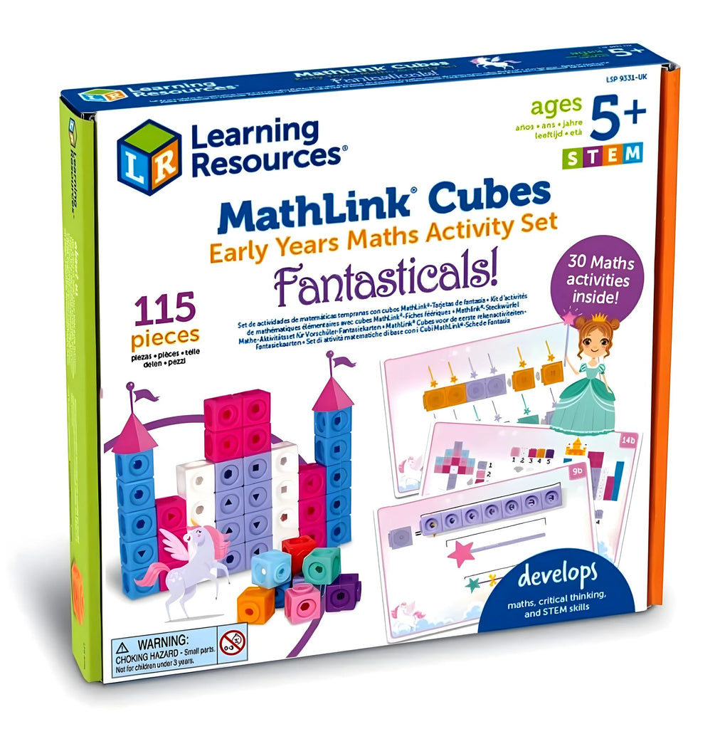 Learning Resources MathLink® Cubes Early Maths Activity Set - Fantasticals - TOYBOX Toy Shop