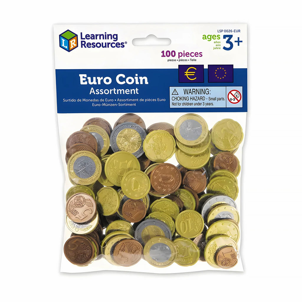 Learning Resources Play Euro Coin Set - TOYBOX Toy Shop