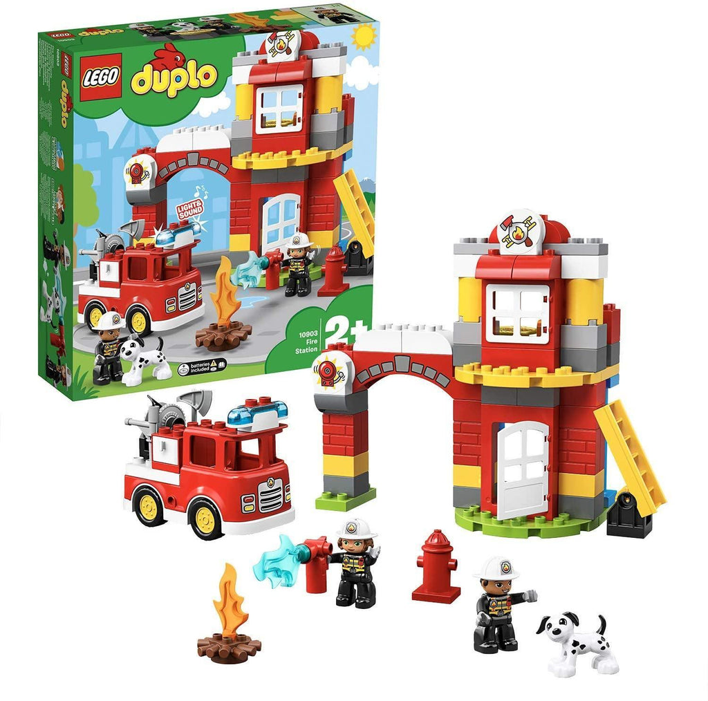 LEGO 10903 DUPLO Town Fire Station with Light and Sound - TOYBOX Toy Shop