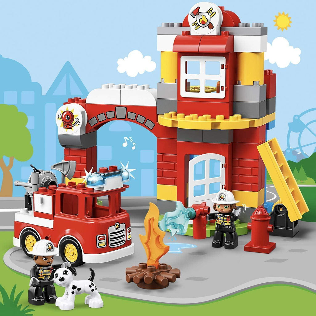 LEGO 10903 DUPLO Town Fire Station with Light and Sound - TOYBOX Toy Shop
