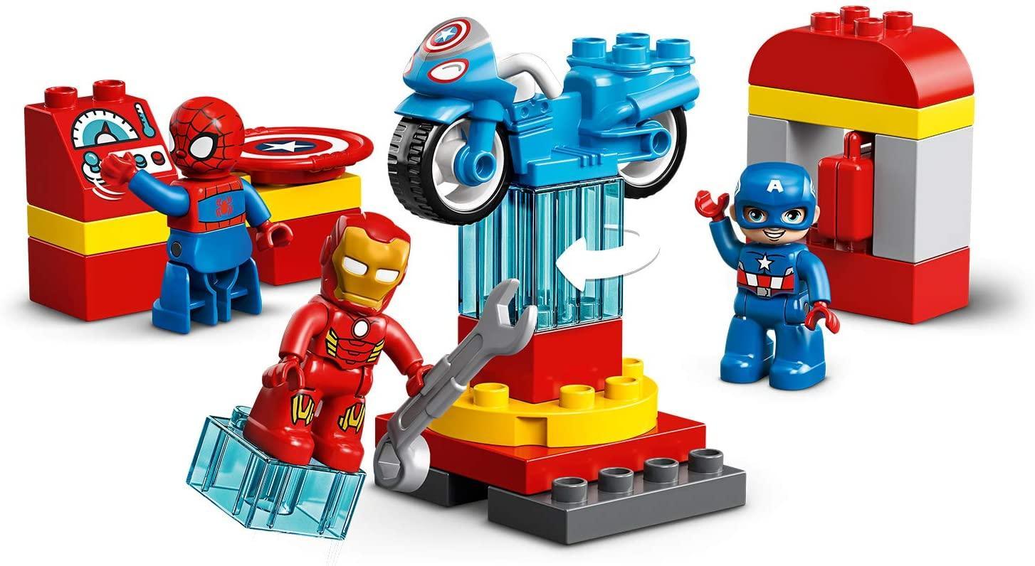 My child received a Lego/Duplo set for Christmas. It has Iron Man, Captain  America, and Spider-Man. When I opened the box, Spider-Man was the only one  protected inside of a bag. 