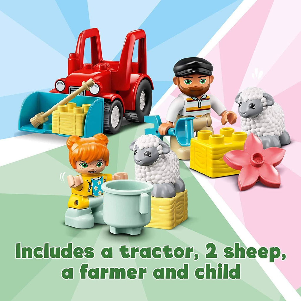 LEGO DUPLO 10950 Town Farm Tractor & Animal Care Toddler Toy - TOYBOX Toy Shop