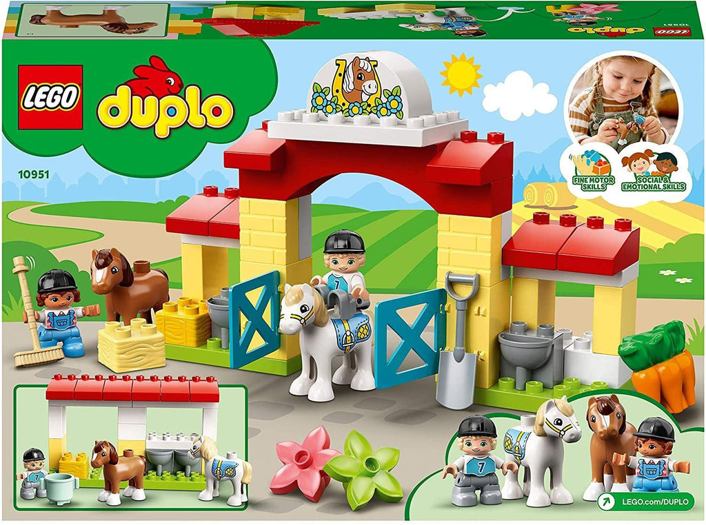 LEGO DUPLO 10951 Town Horse Stable and Pony Care Toddler Toy - TOYBOX Toy Shop