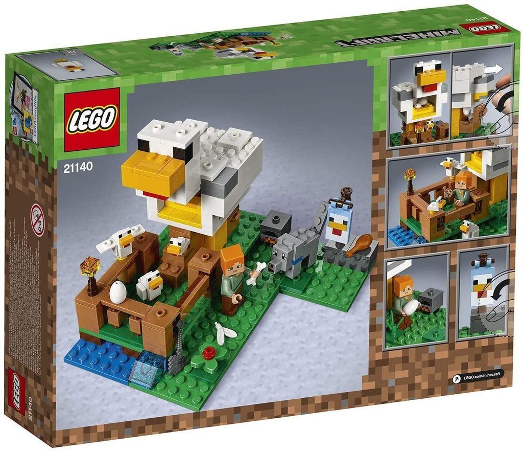 LEGO MINECRAFT 21140 The Chicken Coop Building Set, Buildable Farm Toy for Kids - TOYBOX Toy Shop