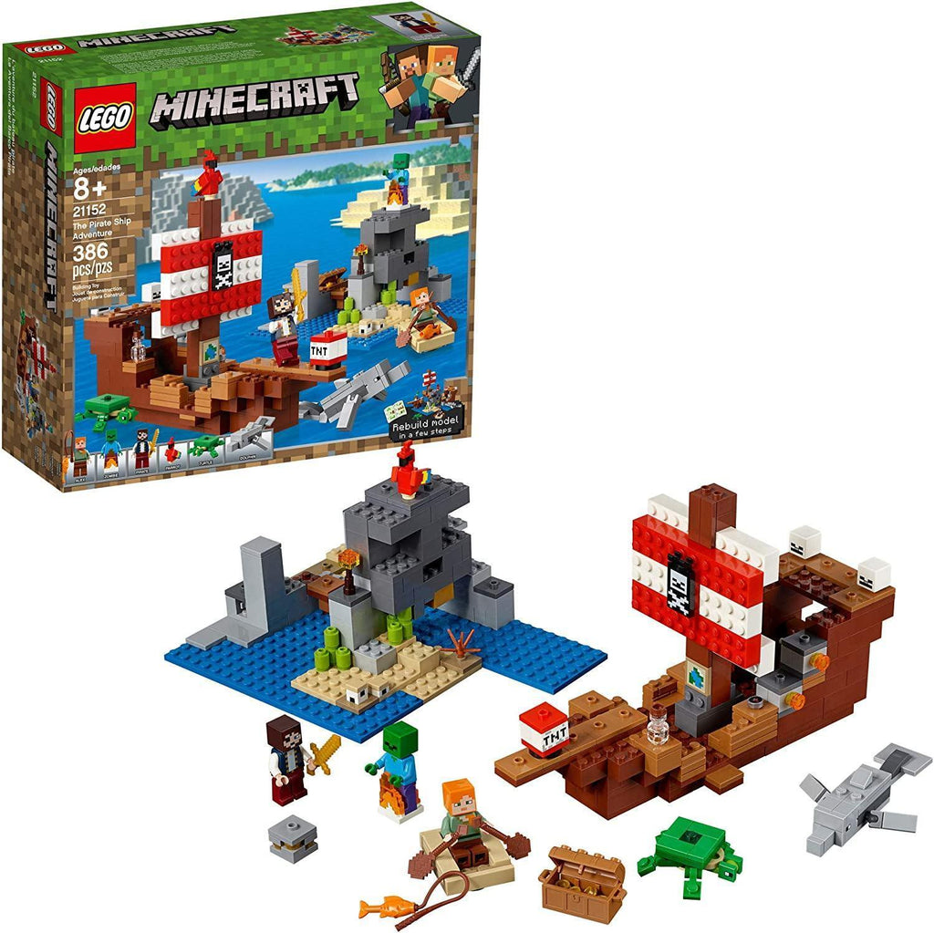 LEGO MINECRAFT 21152 The Pirate Ship Adventure - TOYBOX Toy Shop